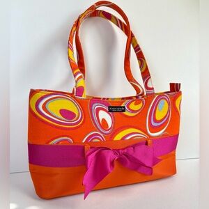 kate spade Orange & Pink Bow Tote Bag